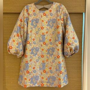 Mestiza New York metallic floral print dress